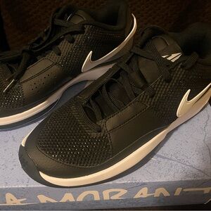 Nike Black and White Athletic Shoes with Sleek Design (JA MORANT)